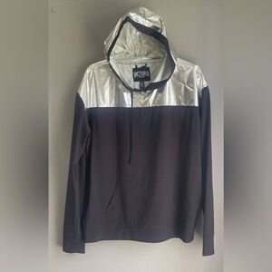 Men's‎ Black and Silver Hoodie